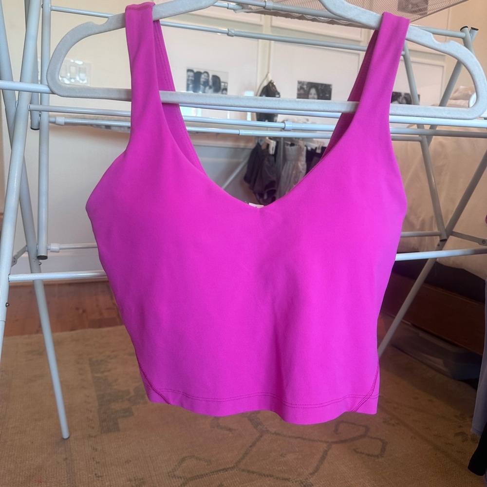 lululemon athletica Vibrant Pink Crop Top